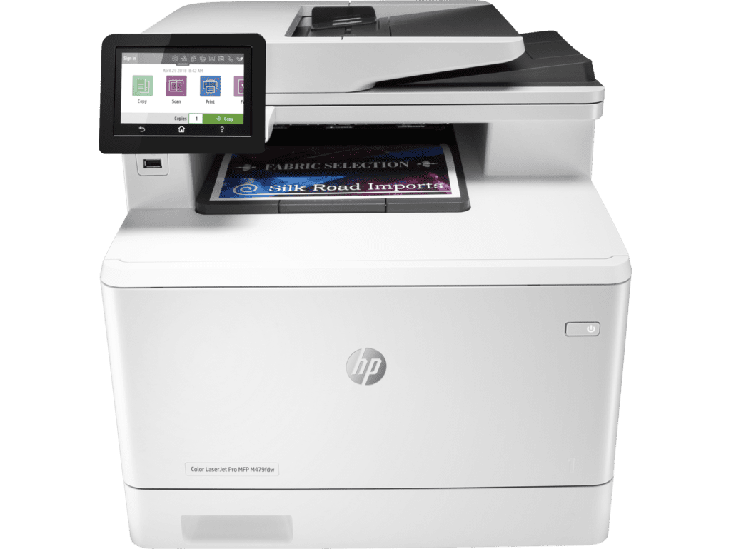 HP Color LaserJet Pro MFP M479fdw small business printer with high print quality
